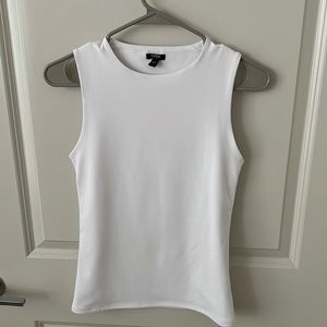 Express Body Contour White Tank Small